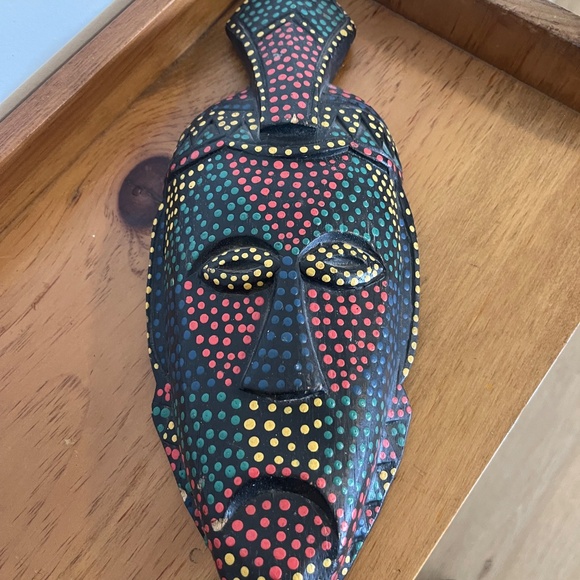 Wooden Painted Mask - Picture 3 of 4